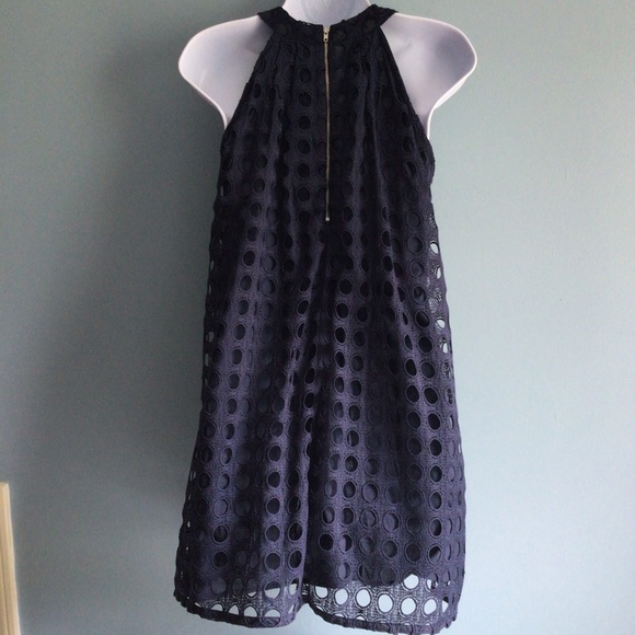 Romeo & Juliet Couture Navy Eyelet Dress S - Picture 5 of 6